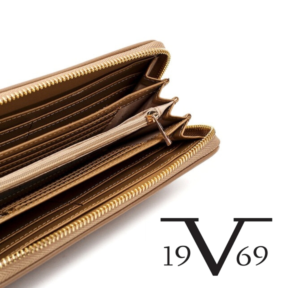 ITALIA BY VERSACE 1969- Pilar Wallet - Khaki/Gold - Picture 3 of 3